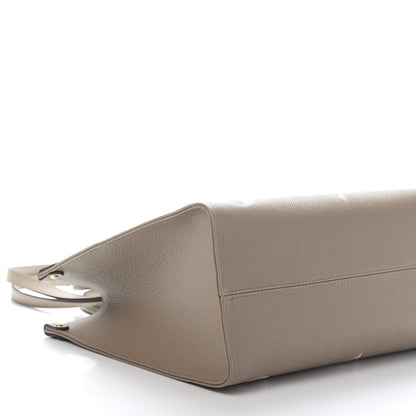 Louis Vuitton Empreinte Monogram Giant Onthego MM Tourterelle Creme 9 of 11