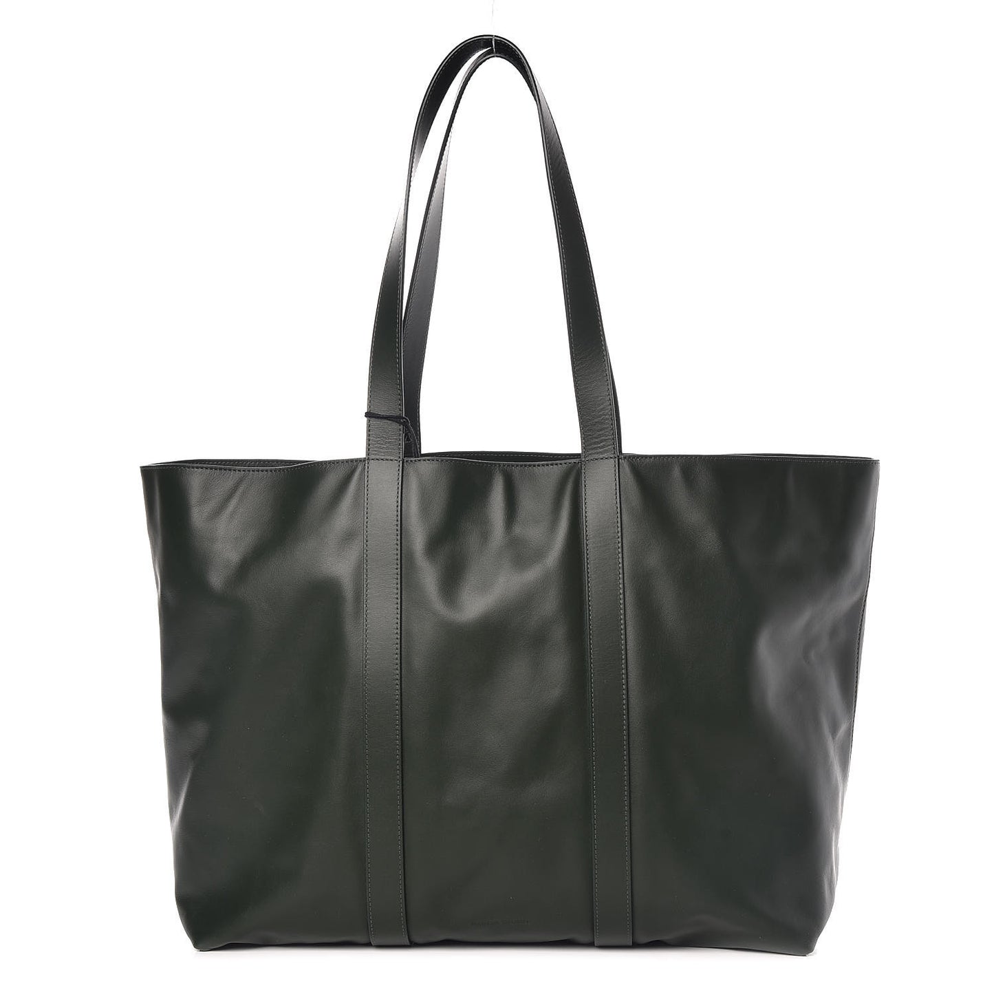 Calfskin East West Shopping Tote Moss
