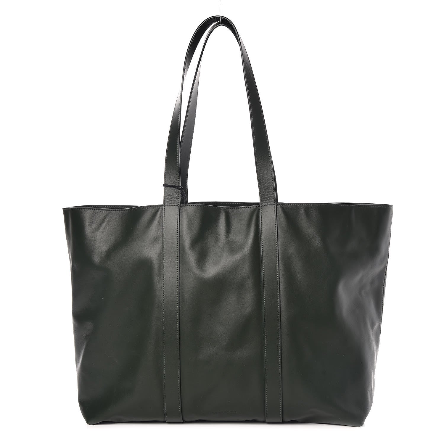 Mansur Gavriel Calfskin East West Shopping Tote Moss 1 of 8