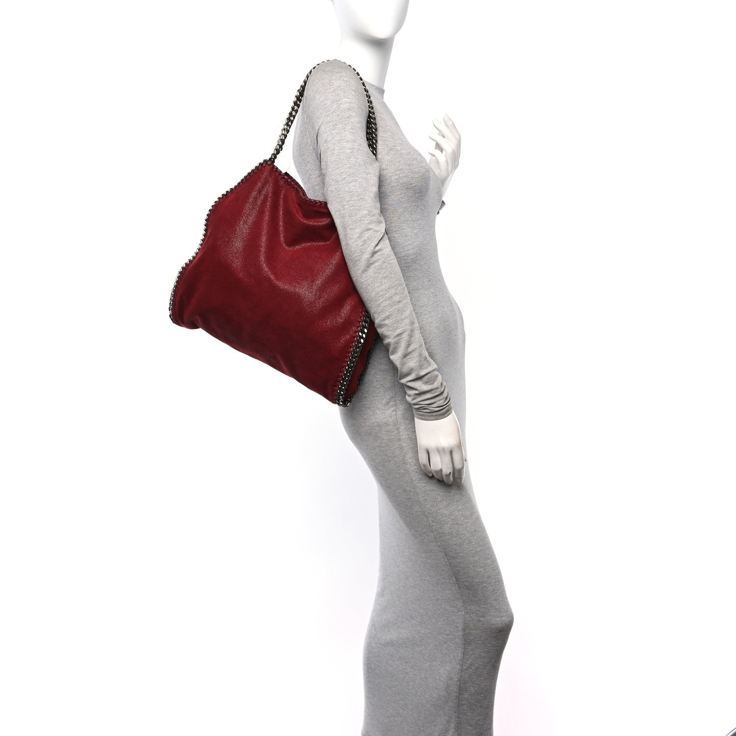 Stella McCartney Shaggy Deer Small Falabella Tote Ruby 2 of 10