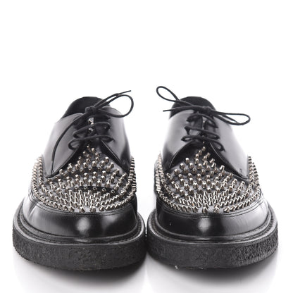 Saint Laurent Calfskin Studded Mens Creepers 45 Black 2 of 7