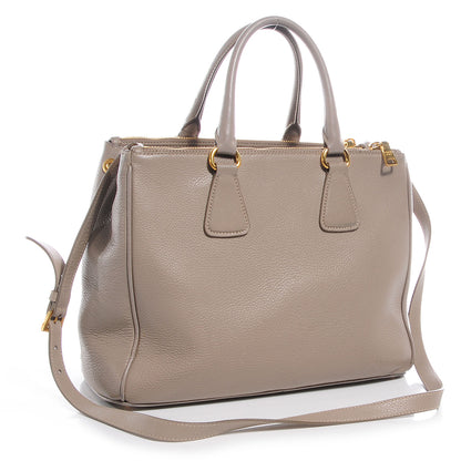 Prada Vitello Daino Executive Tote Argilla 3 of 9