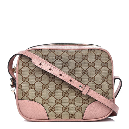 Gucci Monogram Mini Bree Messenger Bag Beige Soft Pink 1 of 10