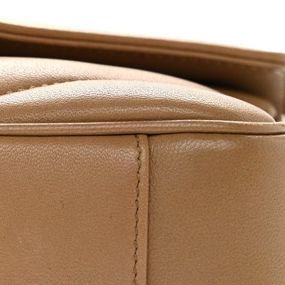 Saint Laurent Lambskin Chevron Quilted Small Loulou Natural Tan 10 of 13