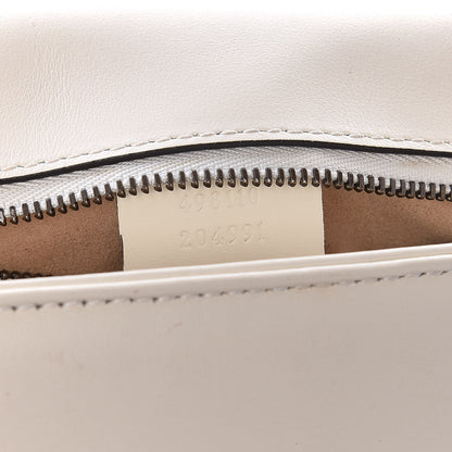 Gucci Calfskin Matelasse Small GG Marmont Top Handle Shoulder Bag White 6 of 13