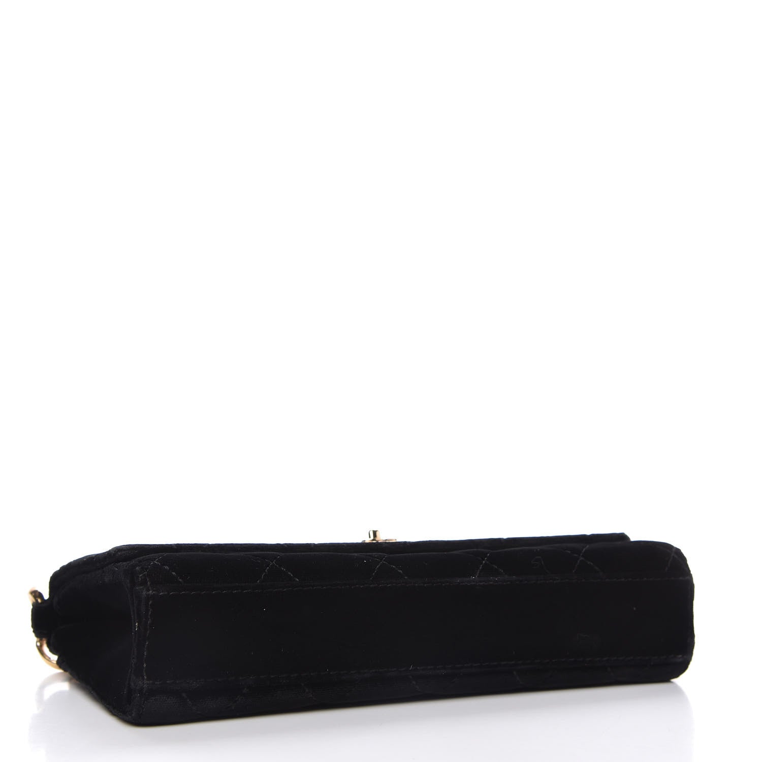 Chanel Velvet Quilted Evening Bag Black 4 of 12