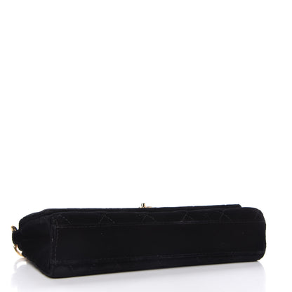 Chanel Velvet Quilted Evening Bag Black 4 of 12