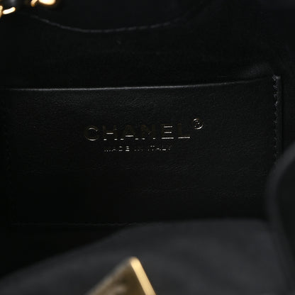 Chanel Pony Hair Mini Chanel 25 Handbag Black 6 of 11