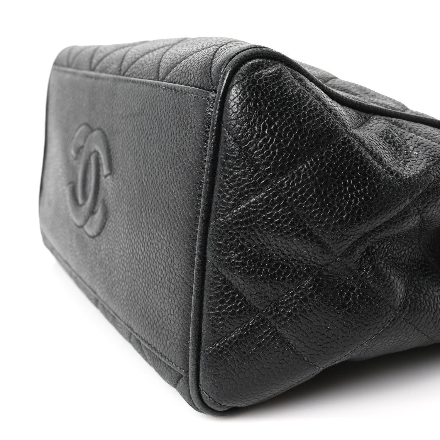 Chanel Caviar Quilted Petit Shopping Tote Black 11 of 11