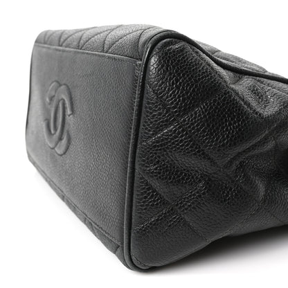 Chanel Caviar Quilted Petit Shopping Tote Black 11 of 11