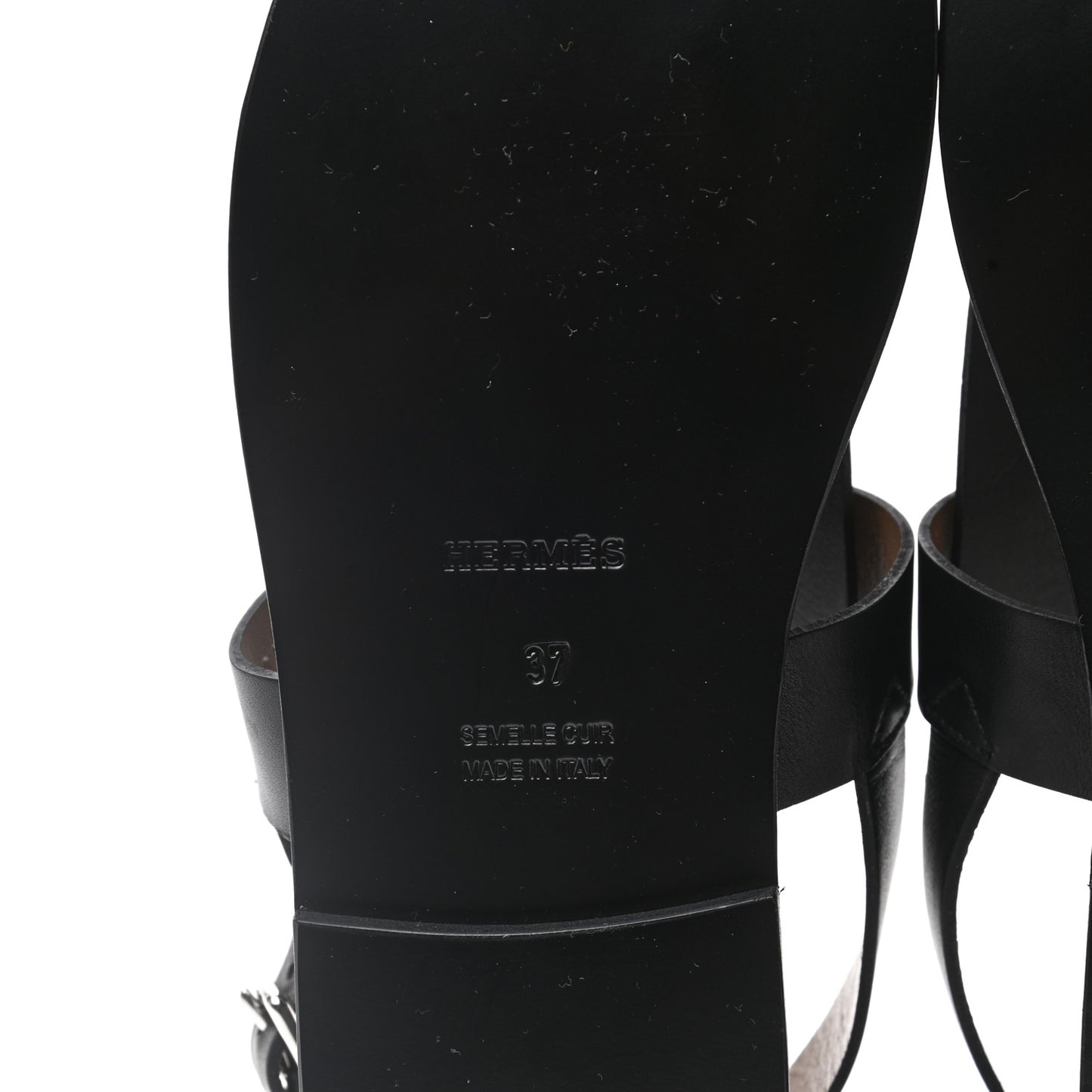 Calfskin Sandals 37 Black