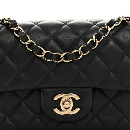 Chanel Lambskin Quilted Mini Rectangular Flap Black 8 of 10