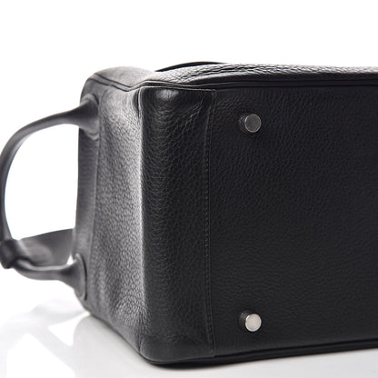 Hermes Taurillon Clemence Lindy 30 Black 8 of 12