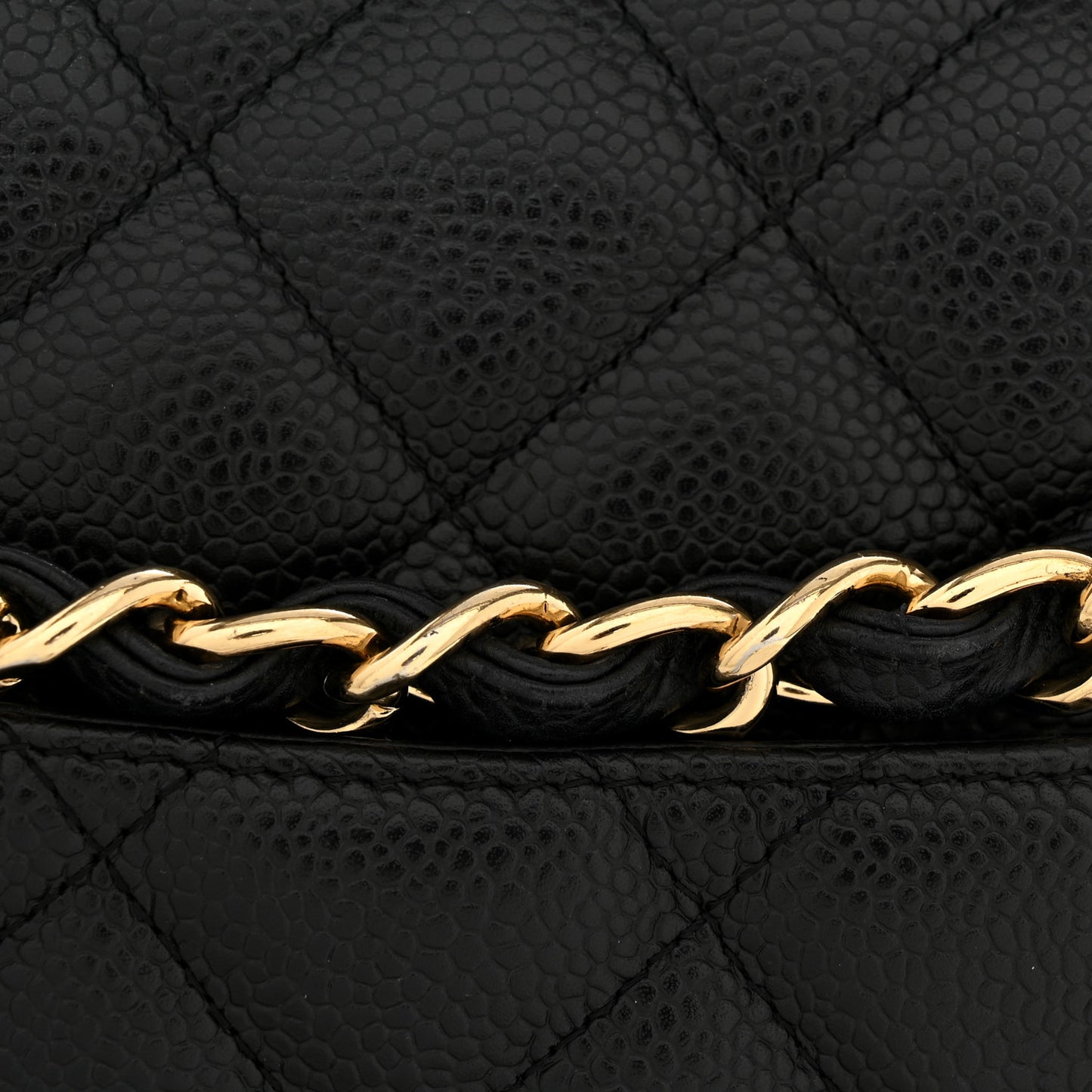Caviar Quilted Jumbo Single Flap Black