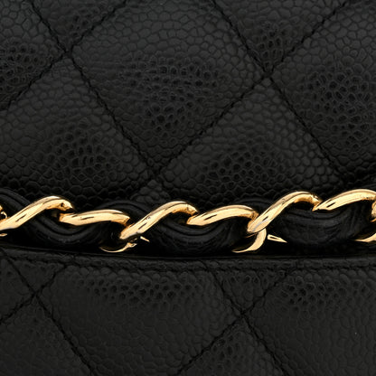 Chanel Caviar Quilted Jumbo Single Flap Black 13 of 14