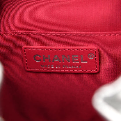 Chanel Metallic Aged Calfskin Quilted Small Gabrielle Bucket Silver 6 of 10