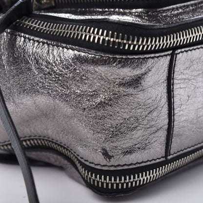 Proenza Schouler Metallic Paper Lambskin Medium PS1 Plus Zip Satchel Dark Silver 11 of 11