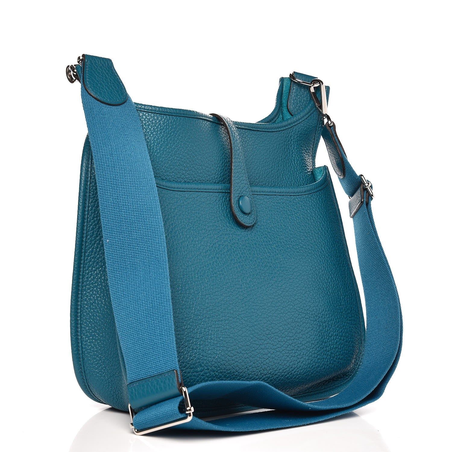 Hermes Taurillon Clemence Evelyne III PM Bleu Izmir 3 of 8