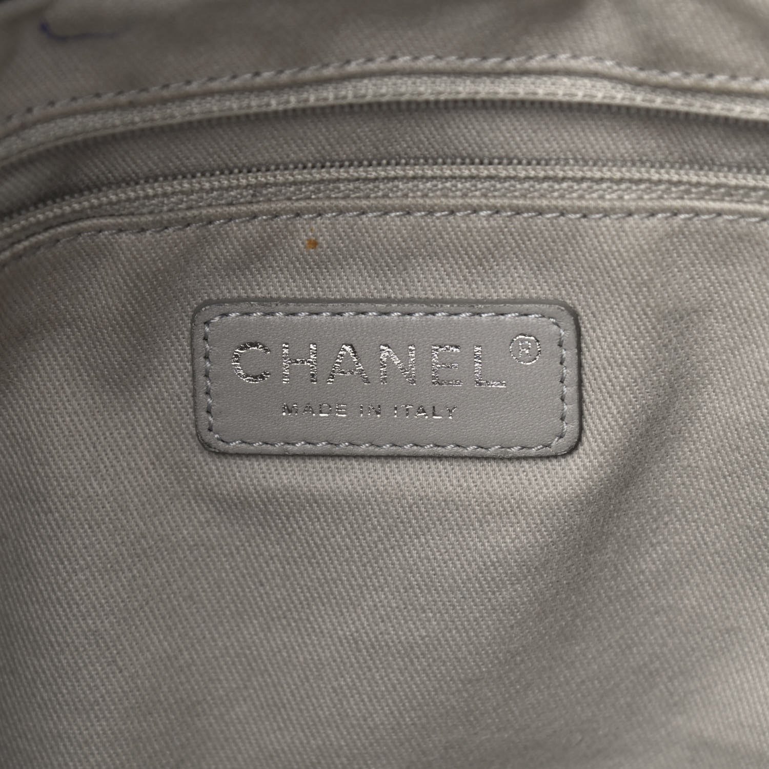 Chanel Iridescent Calfskin Stitched CC Shopping Tote Black 6 of 12