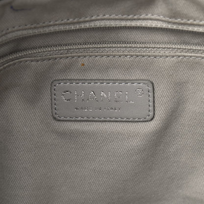 Chanel Iridescent Calfskin Stitched CC Shopping Tote Black 6 of 12