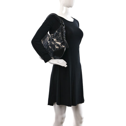 Burberry Nylon Beat Check Floral Florence Tote Black 3 of 9