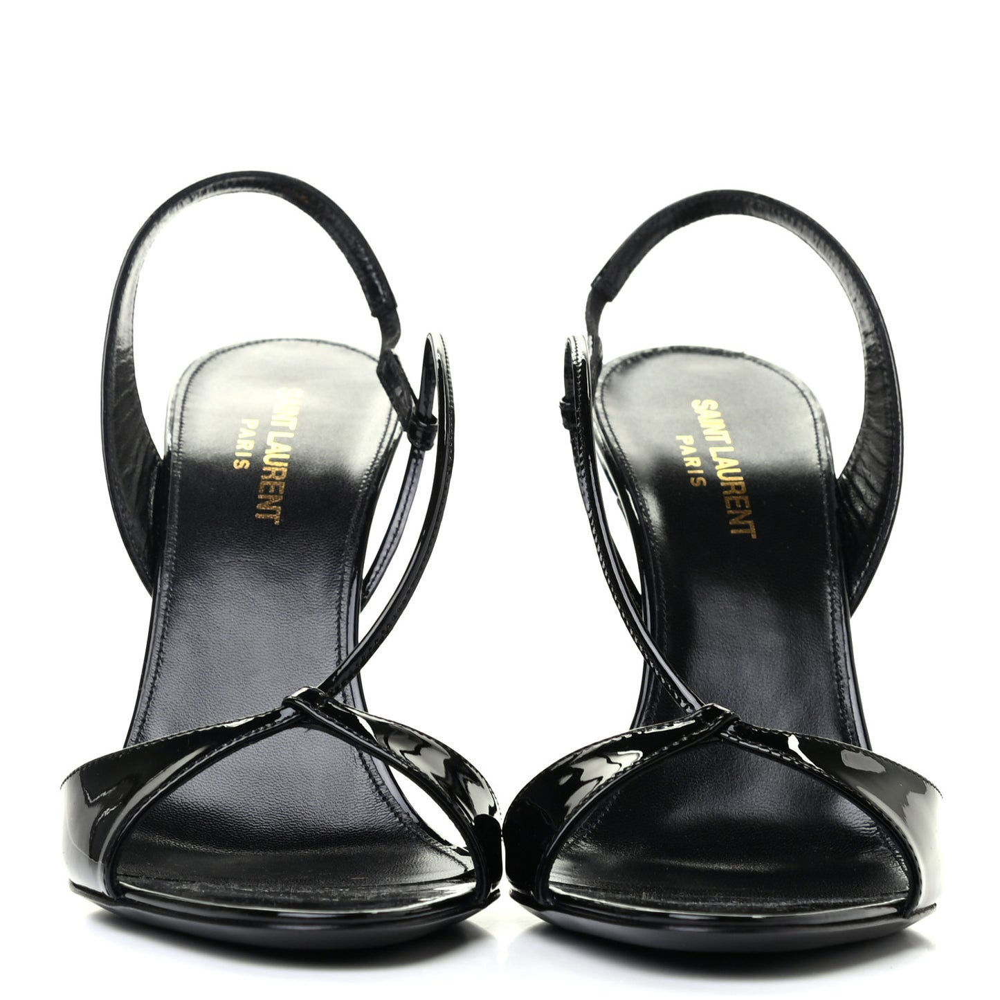 Patent Calfskin Anouk 110 Sandals 39 Black