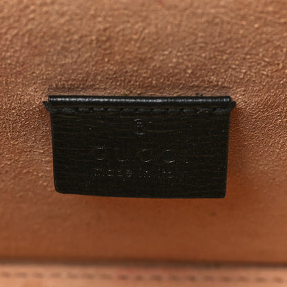 Gucci Calfskin Small Padlock Bamboo Shoulder Bag Black 6 of 9
