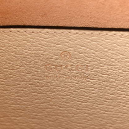 Gucci Textured Dollar Calfskin Web Small Diana Tote Bag Mystic White 6 of 11