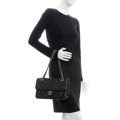 Chanel Caviar Quilted Medium French Riviera Flap Black 3 of 8