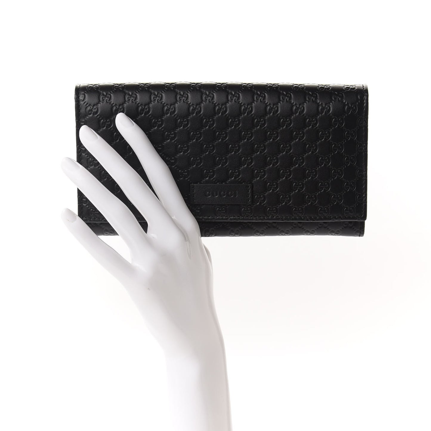 Soft Microguccissima Continental Wallet Black