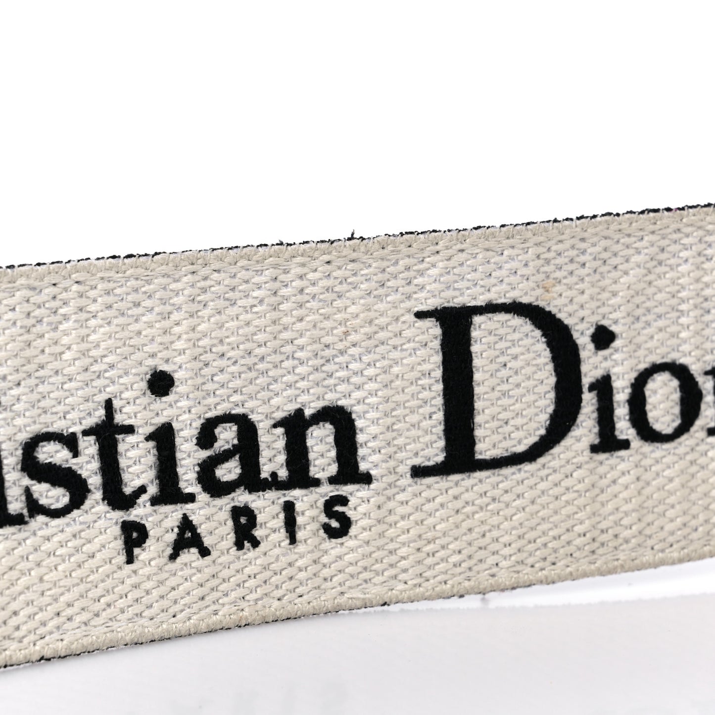 Canvas Embroidered Shoulder Strap Black Ultramatte