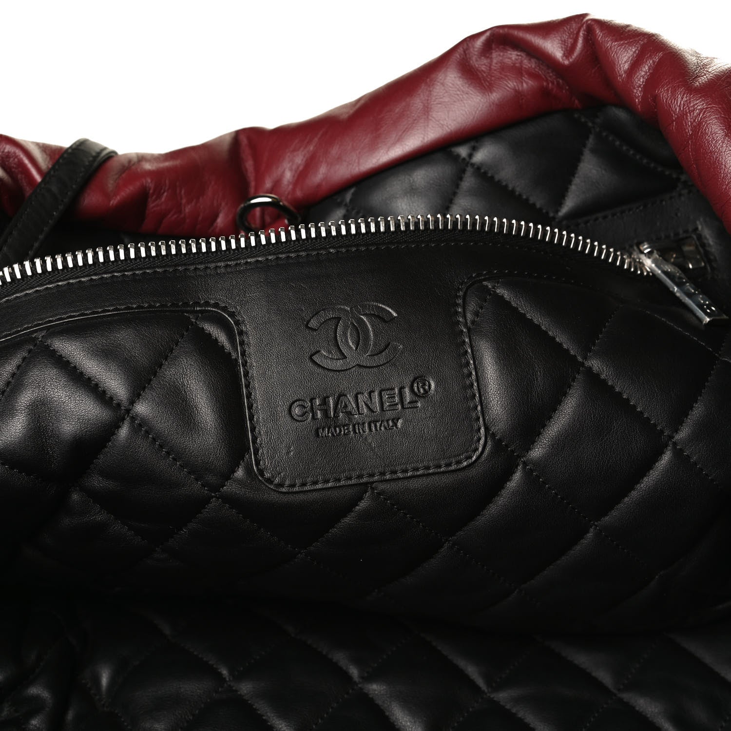 Chanel Lambskin Quilted Medium Coco Cocoon Reversible Tote Black 5 of 13