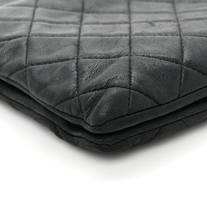 Chanel Lambskin Quilted Small Boy Zipped Pouch Black 14 of 15