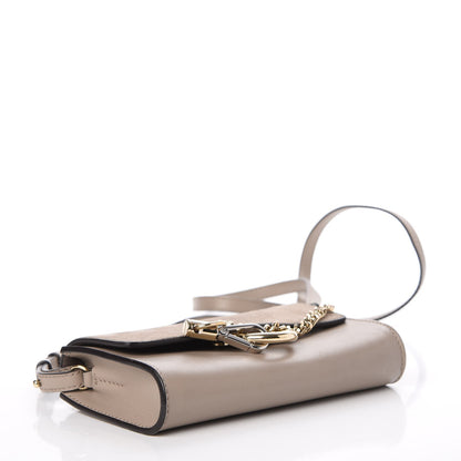 Chloe Suede Calfskin Mini Faye Shoulder Bag Motty Grey 4 of 11