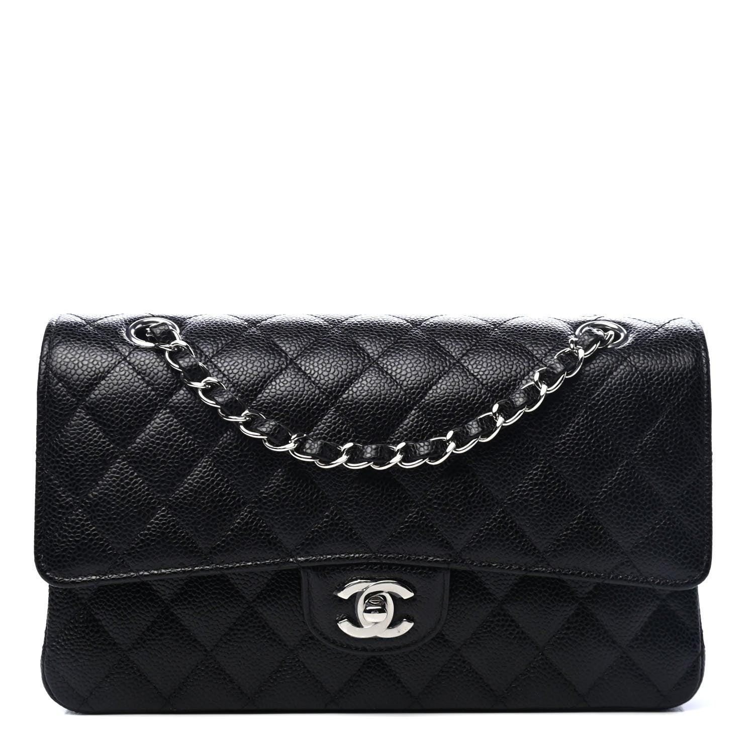 Chanel Caviar Quilted Medium Double Flap Black 1 of 4