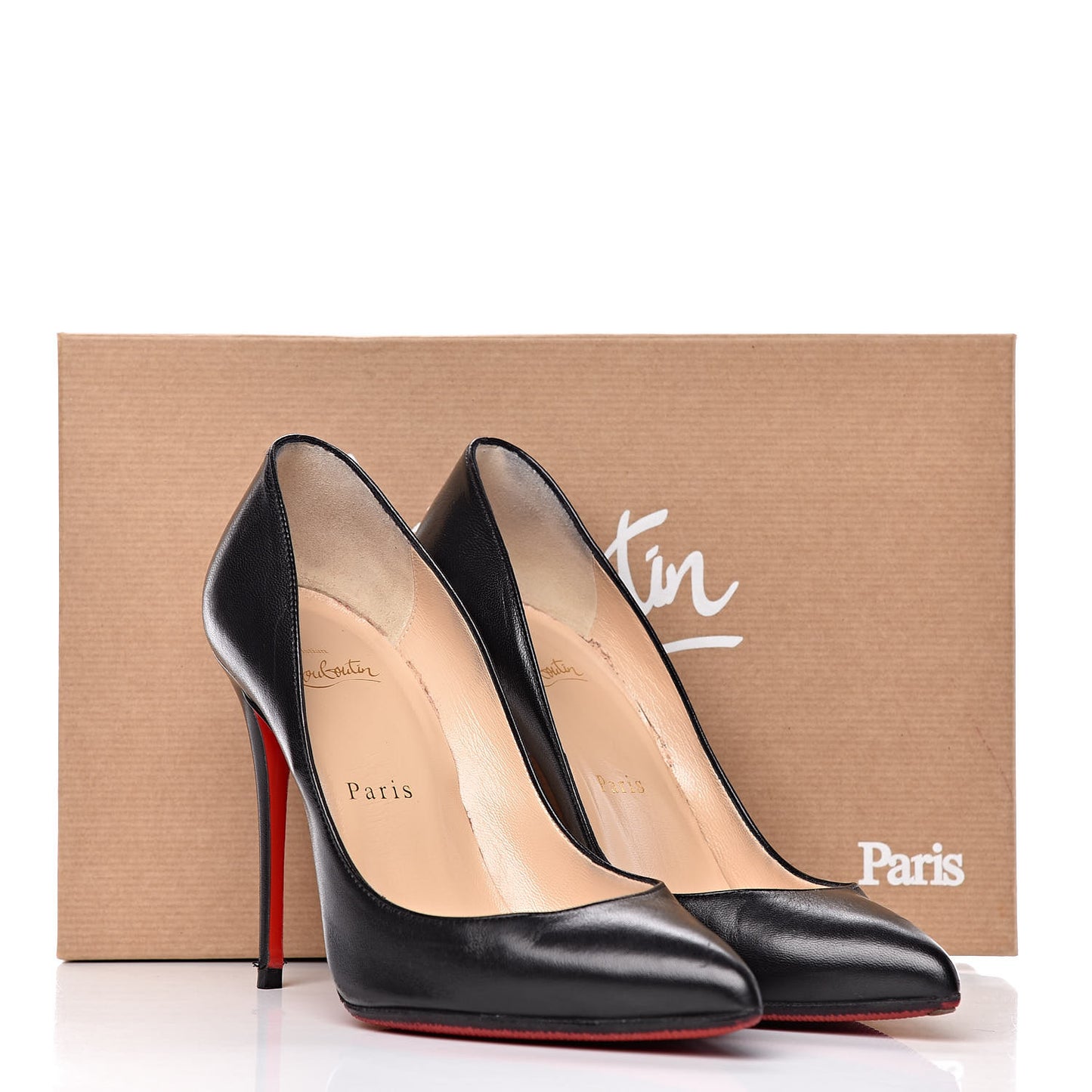 Shiny Nappa Pigalle Follies 100 Pumps 36.5 Black