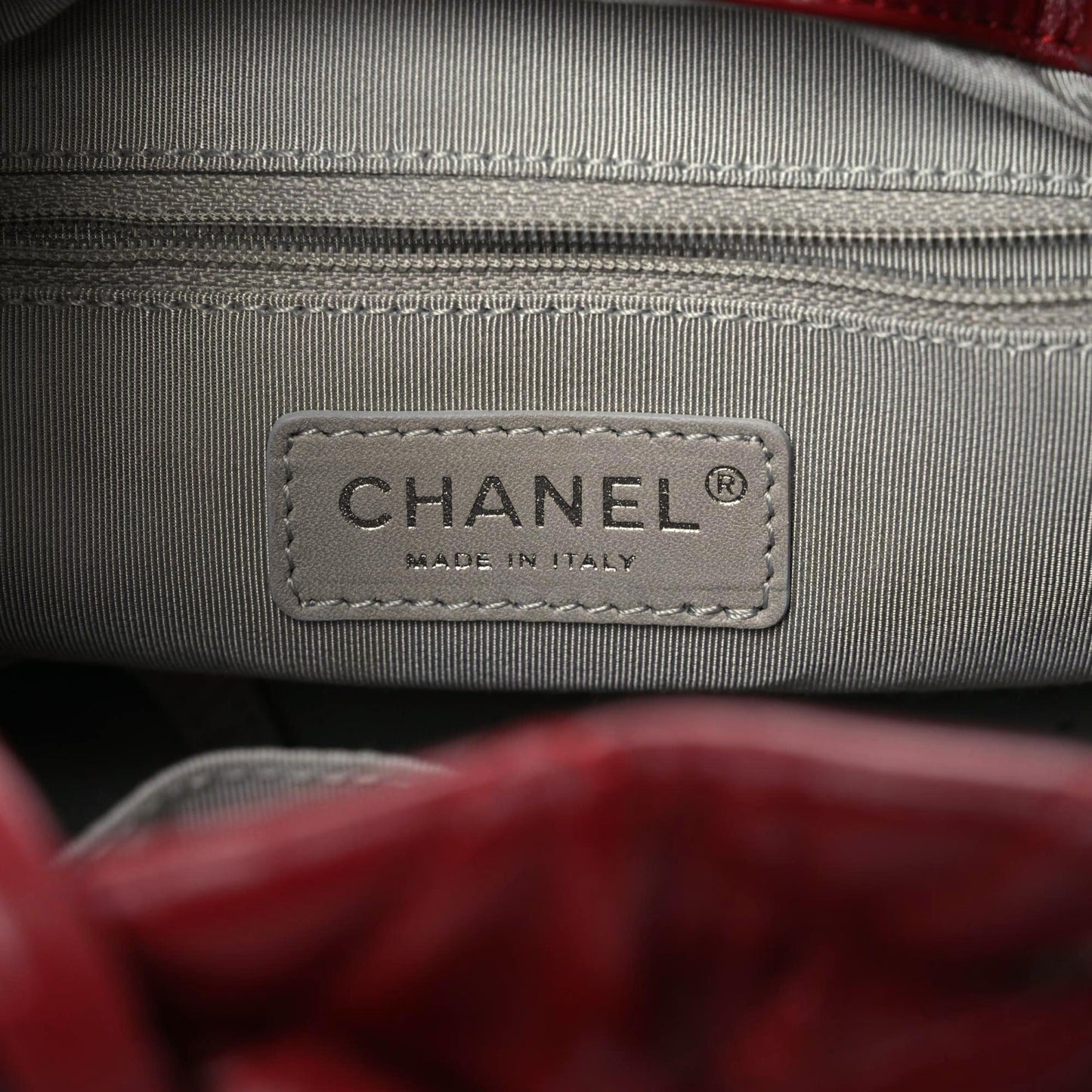 Lambskin Quilted Beijing Backpack Red