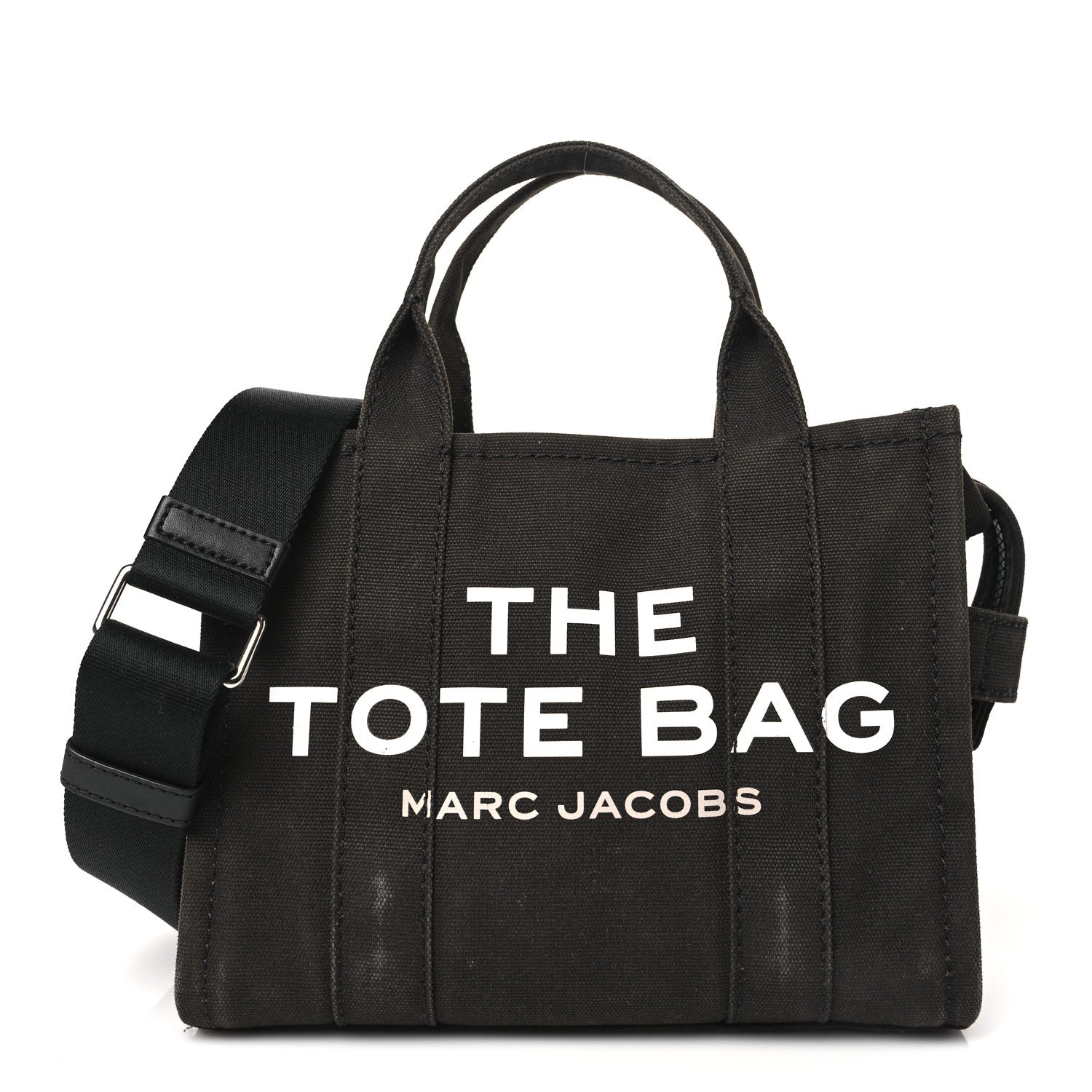 Marc Jacobs Cotton Canvas Mini The Traveler Tote Bag Brown 1 of 11