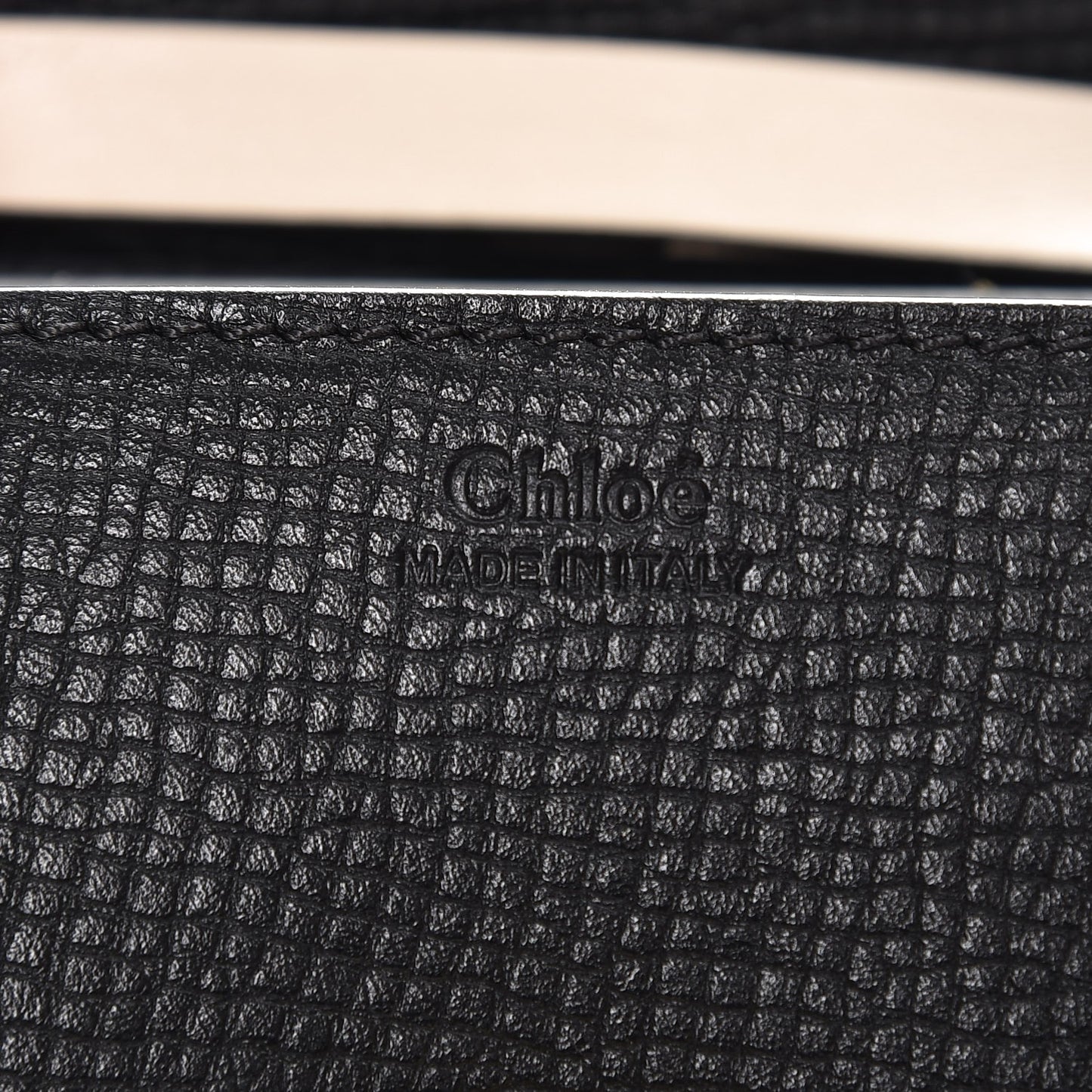 Textured Calfskin Lambskin Nano Drew Shoulder Bag Black