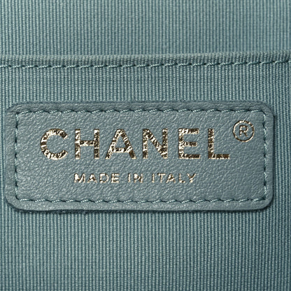 Chanel Lambskin Quilted Small Duma Drawstring Backpack Light Blue 6 of 15