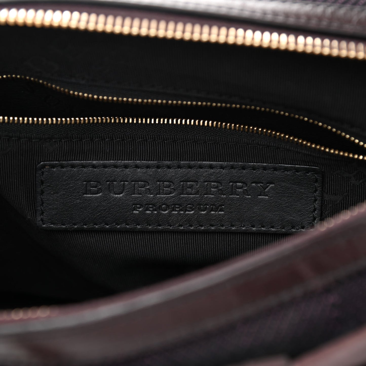 Prorsum Jacquard Tweed Medium Barrel Bag Dark Brown
