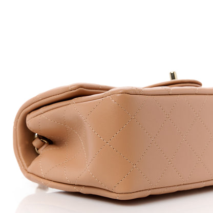 Chanel Lambskin Quilted Mini Rectangular Flap Brown 10 of 15