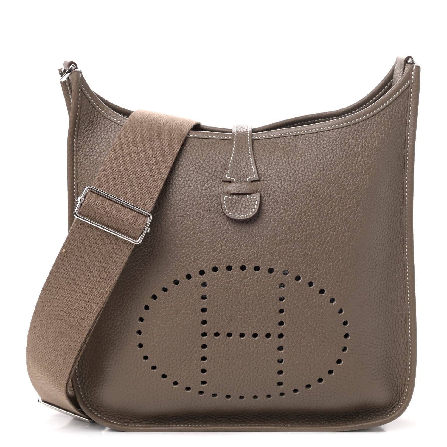 Hermes Taurillon Clemence Evelyne III PM Etoupe 1 of 4