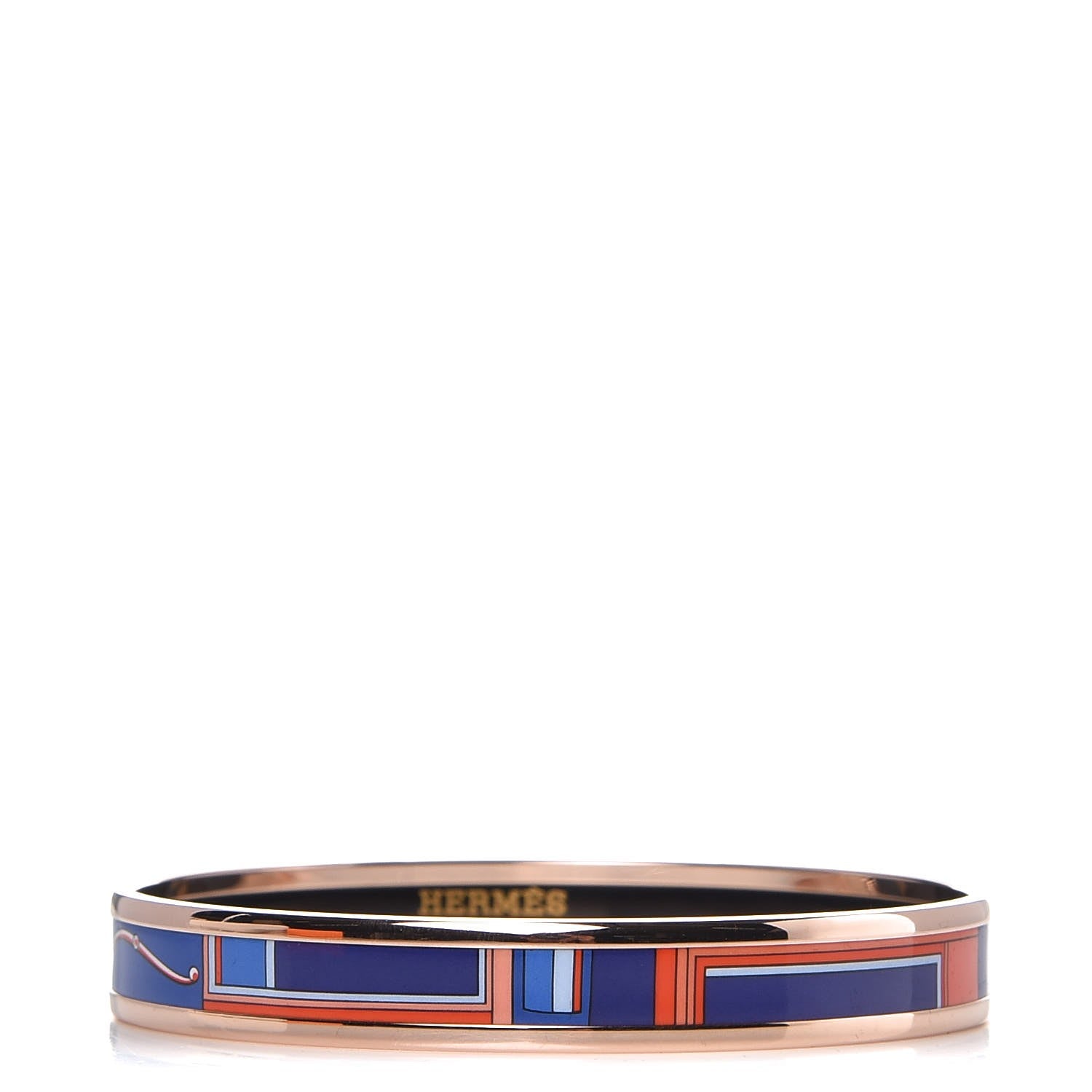 Hermes Enamel Printed Narrow Bracelet 65 1 of 6