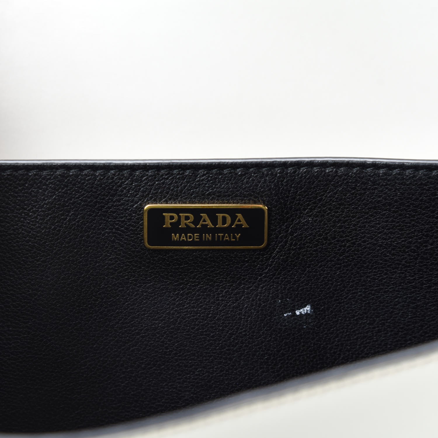 Prada City Calfskin Saffiano Cahier Bag White Black 12 of 13