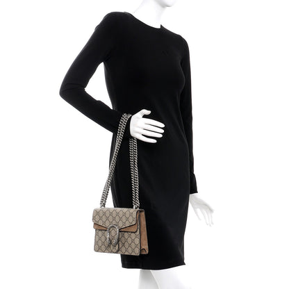 Gucci GG Supreme Monogram Mini Dionysus Shoulder Bag Taupe 3 of 8