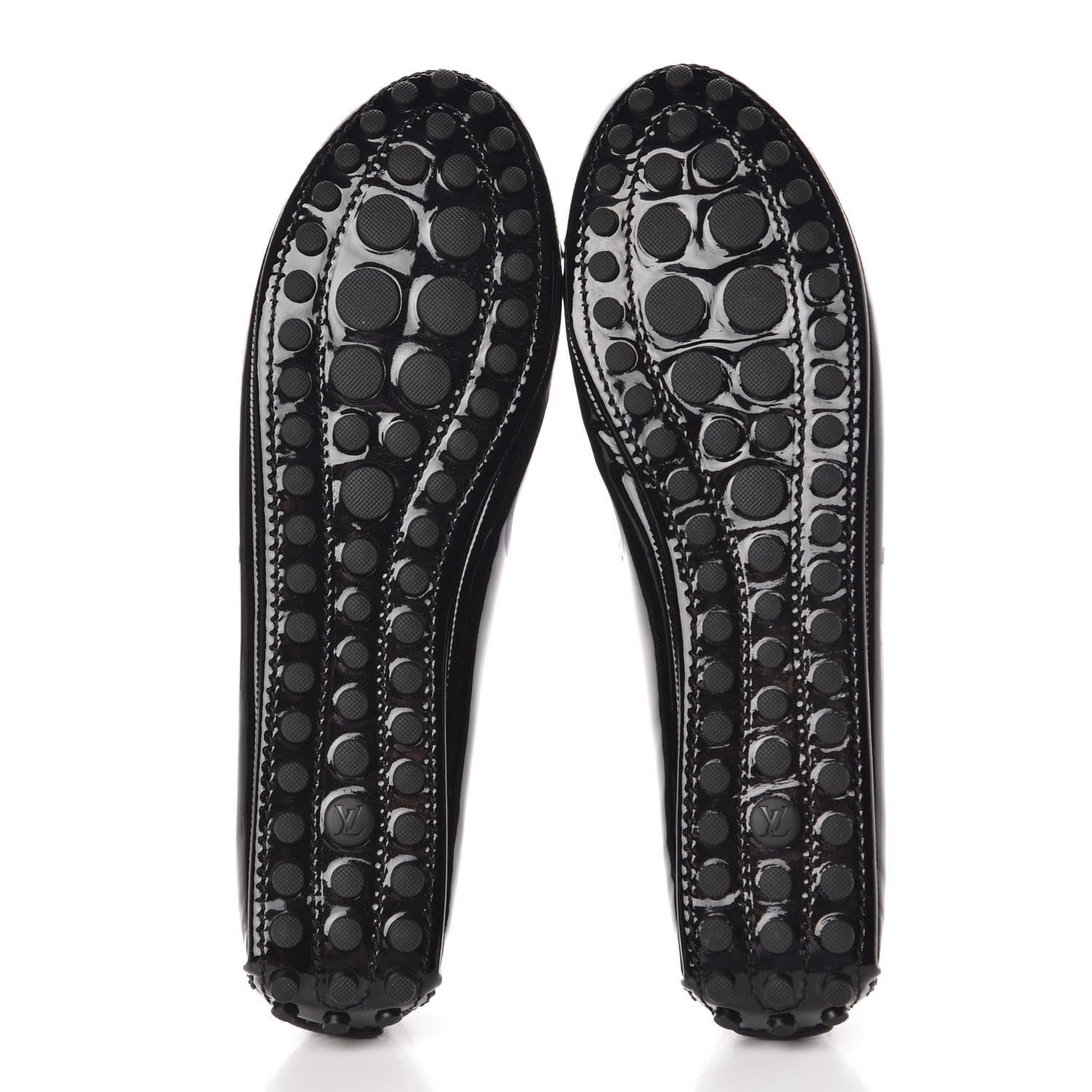 Louis Vuitton Patent Calfskin Oxford Ballerina Flats 40 Black 5 of 10