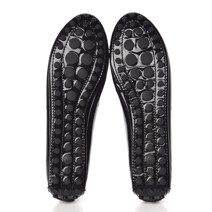 Louis Vuitton Patent Calfskin Oxford Ballerina Flats 40 Black 5 of 10