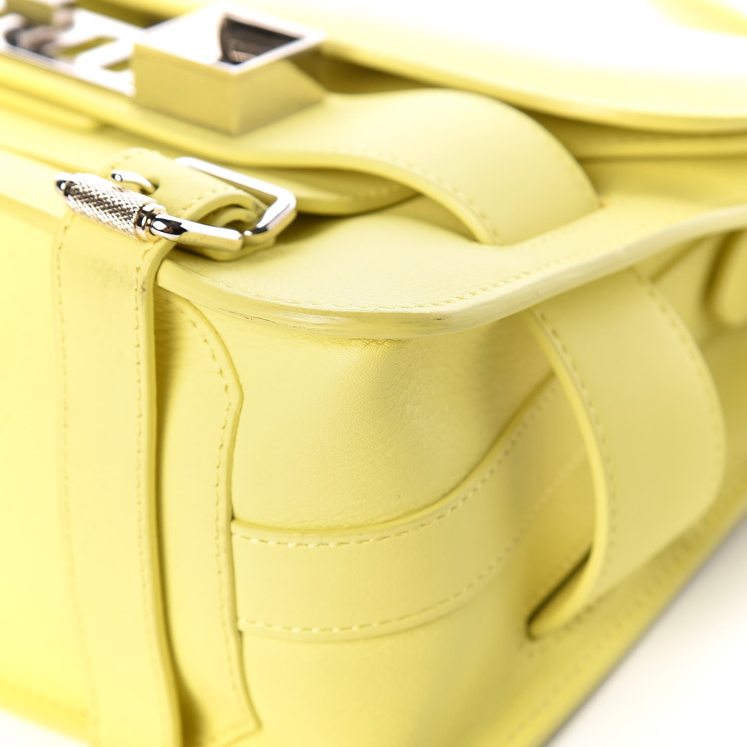 Proenza Schouler Calfskin PS11 Classic Shoulder Bag Lemon 13 of 21
