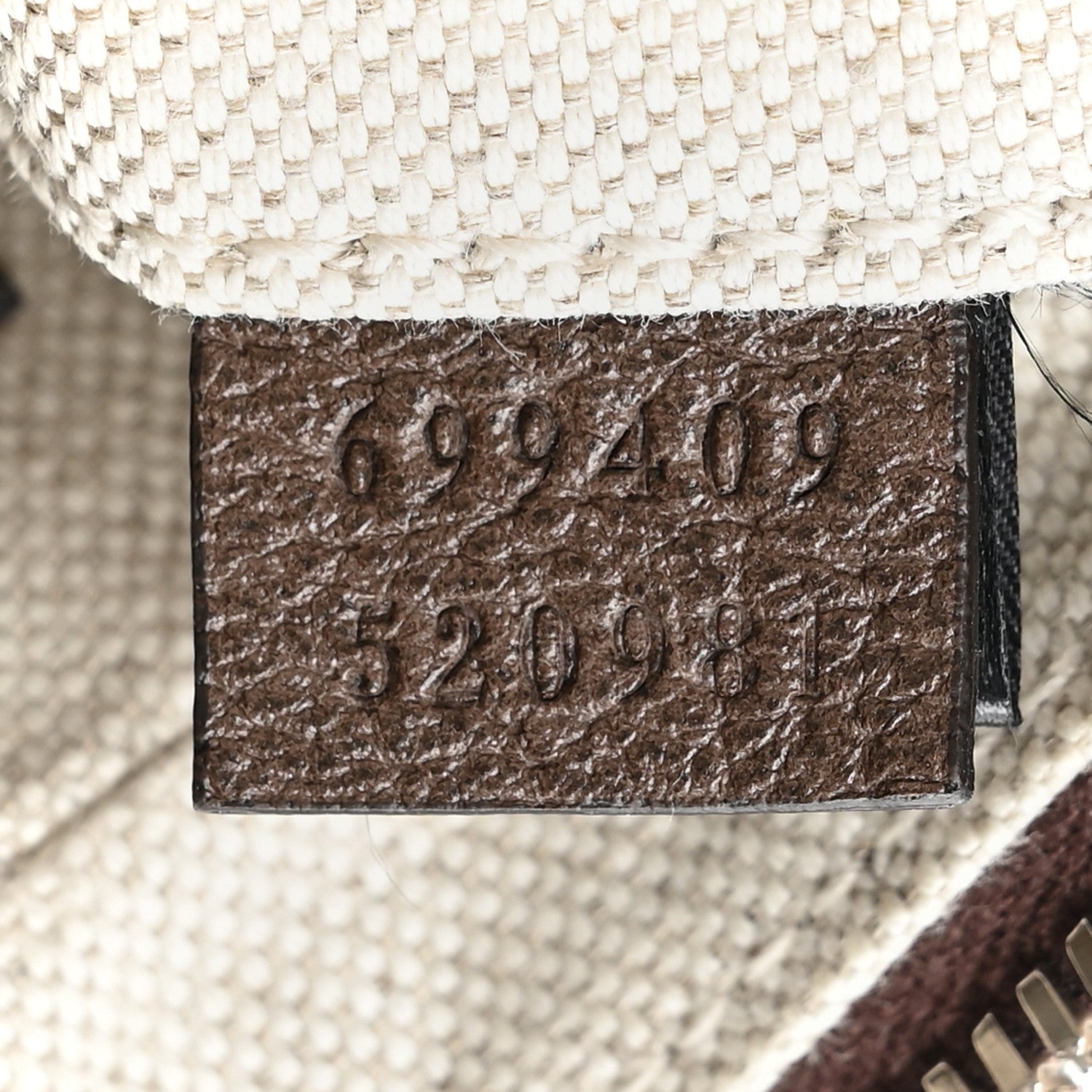 Gucci GG Supreme Monogram Textured Calfskin Web Small Attache Shoulder Bag Beige Ebony New Acero 7 of 9